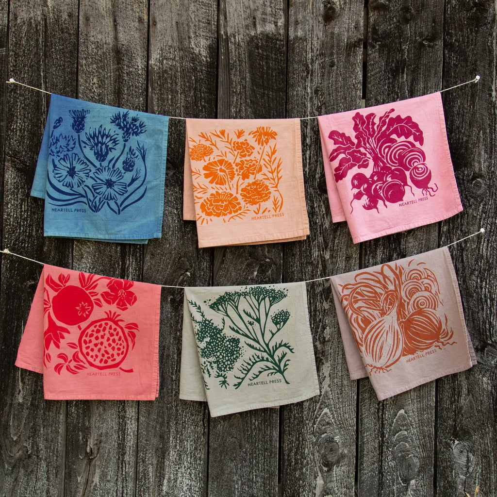 Natural Dye Kitchen Towels