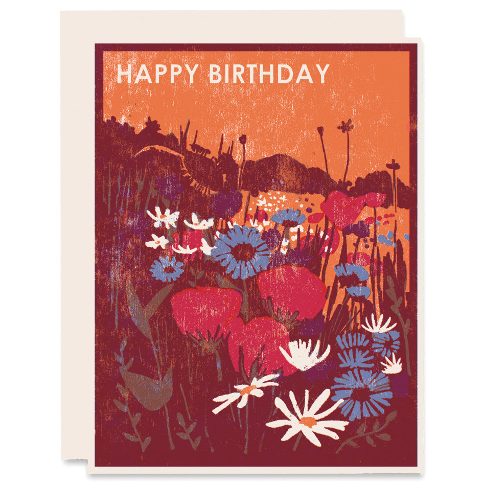 Female Birthday Card - General Card For Women/For Her - Floral Artistic
